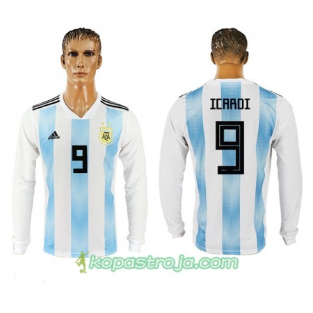 Billiga Fotbollströjor Argentina Icardi 9 WM 2018 Hemma tröja Långärmad